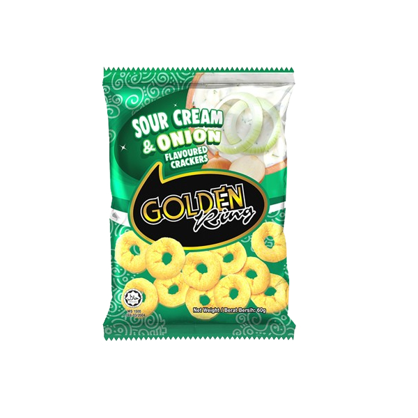 GOLDEN RING SOUR CREAM & ONION 60GX10X6