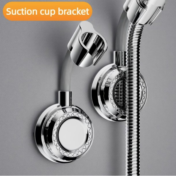 Bathroom Suction Cup Shower Holder, No Drilling, Complete Additions for Fixing Shower Heads And Handheld Shower Bases