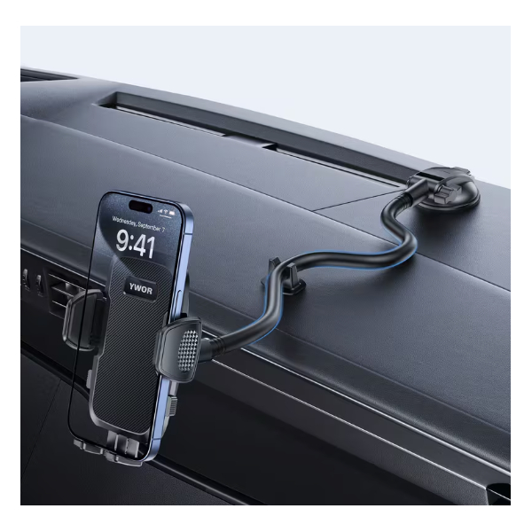 Car Phone Holder Suction Cup Mount &ndash; 15cm Flexible Gooseneck