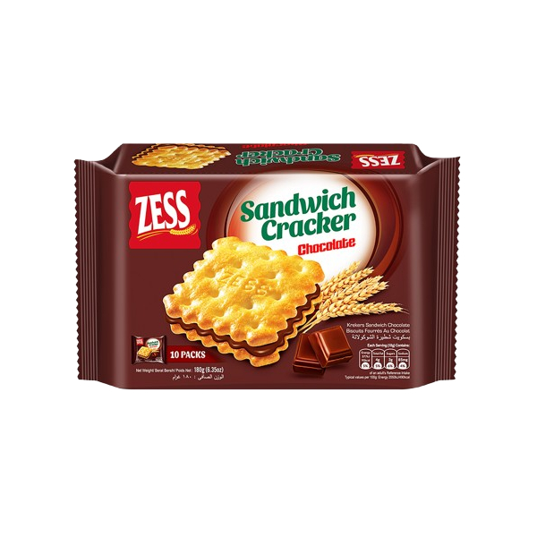 Zess Cream Sandwich Chocolate 180gm