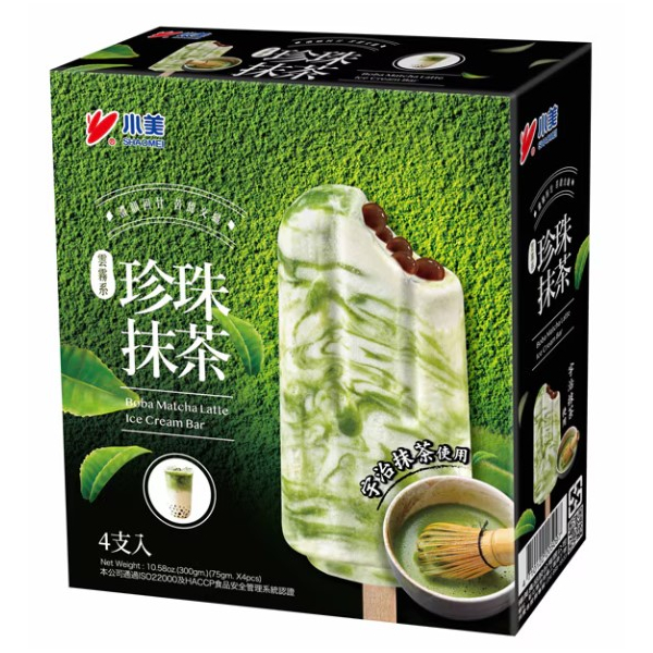 Xiao Mei Boba Matcha Latte Ice Cream Bar 4s (VA)