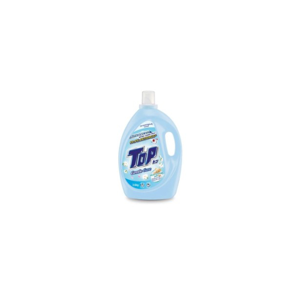 TOP Fabric Detergent Liquid Bottle 3.6Kg Gentle Care (Light Blue)