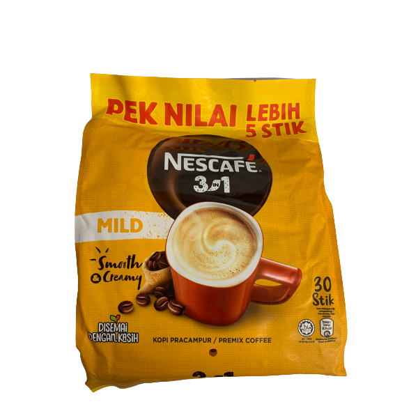Nescafe Blend & Brew Mild 18G x 25's + 5's (Yellow)