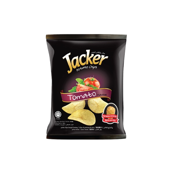 Jacker Potato Chips Tomato 60gm 12pcs per bag