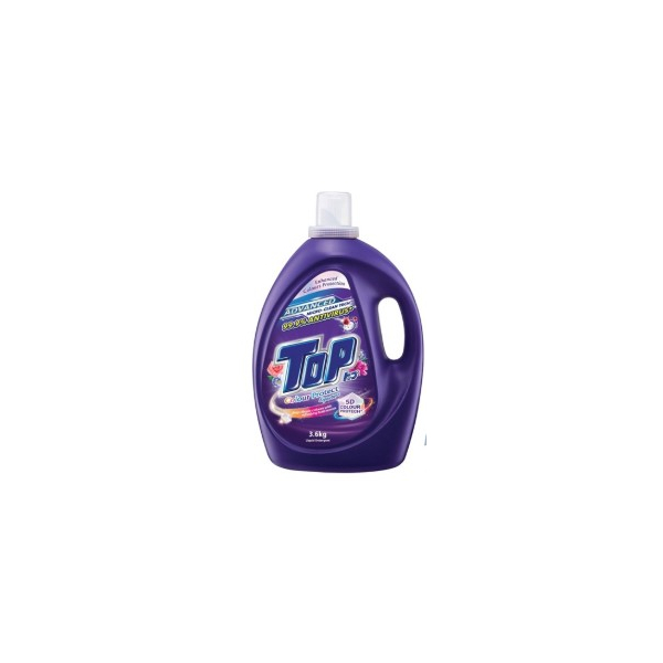 TOP Fabric Detergent Liquid Bottle 3.6Kg Colour Protect (Purple)