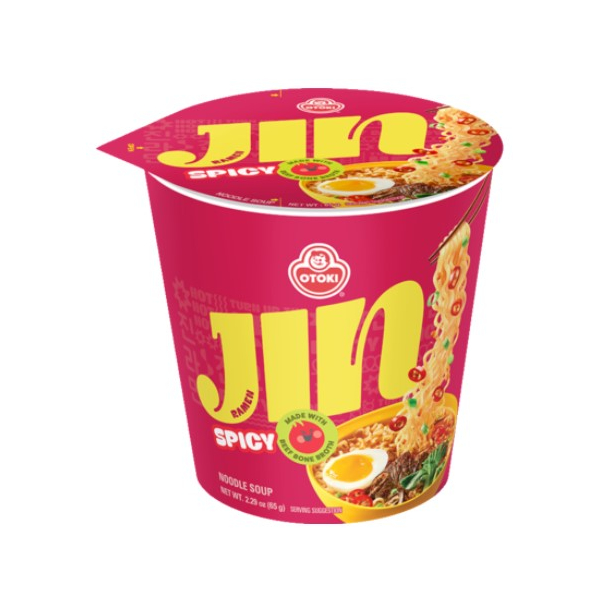 Jin Ramen Cup Noodles -Spicy 65g (V)