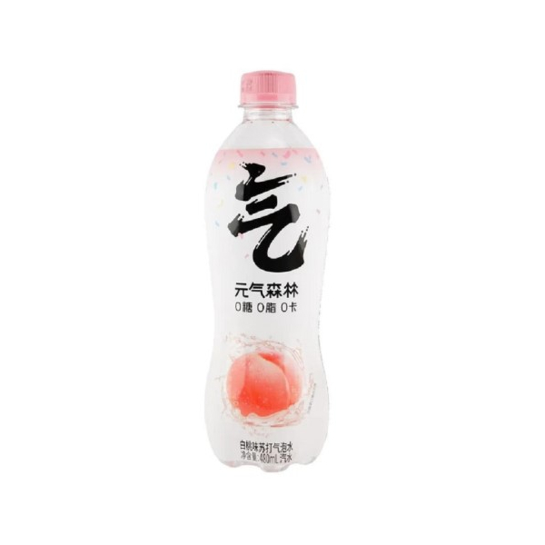 Gf Sparkling Water Peach Flavour 480ml