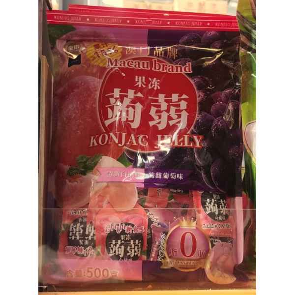 Jy Konjac Jelly(Peach+Grape Flavour)500g