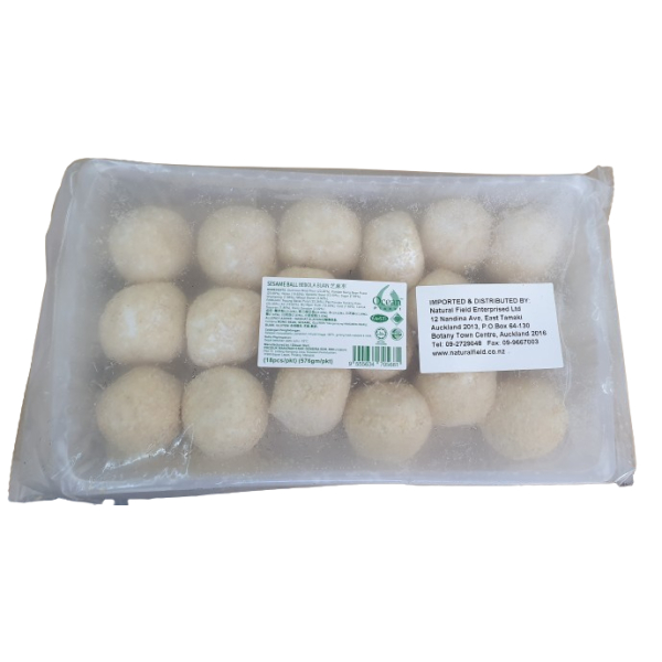 Glutinous Sesame Balls Pandan 18's 芝麻枣 32g