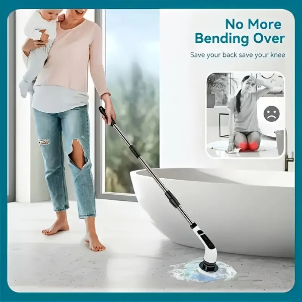 7 in 1 Cordless Electric Cleaning Cleaner with 7 Interchangeable Brush Heads