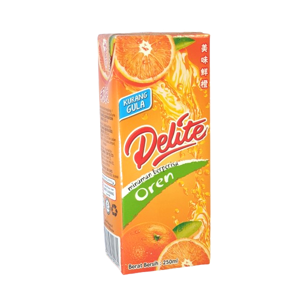 Delite Orange Drink (LS) 250ml x 4 x6