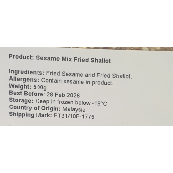Sesame Mix Shallot 500g