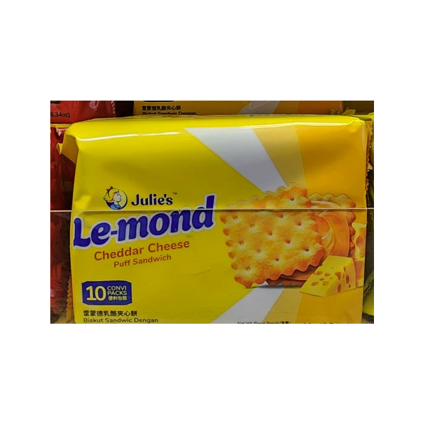 Julies Cheddar Cheese Puff Sandwich 180g