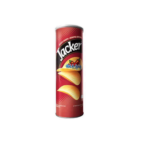 Jacker Potato Crips Hot & Spicy 110gm