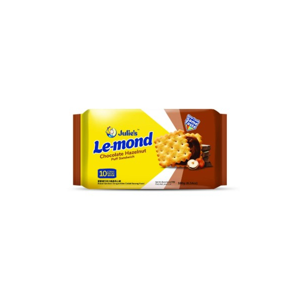 Julies Le-Mond ChocolateHazelnut Sandwich 10s 180g (VA)