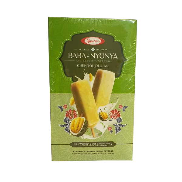 Yum Yum Ice Dessert Potong Baba Nyonya - Chendol Durian 6's