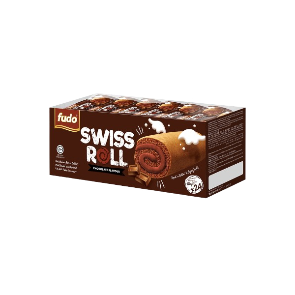 Fudo Swiss Roll Chocolate 18gm x 24pcs