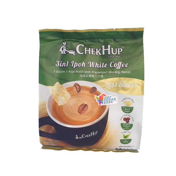 Chek Hup 3in1 Less Sweet White Coffee 420g