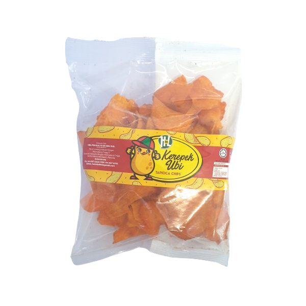 Spicy Flavoured Cassava Chips (Kerepek Ubi Kayu Keping Kari) 100g