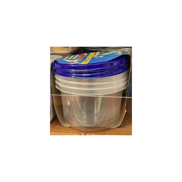 4Pk Deep Round Containers 916ml
