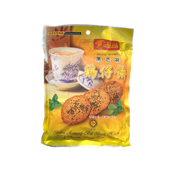 Black sesame Cripy think biscuit 84g