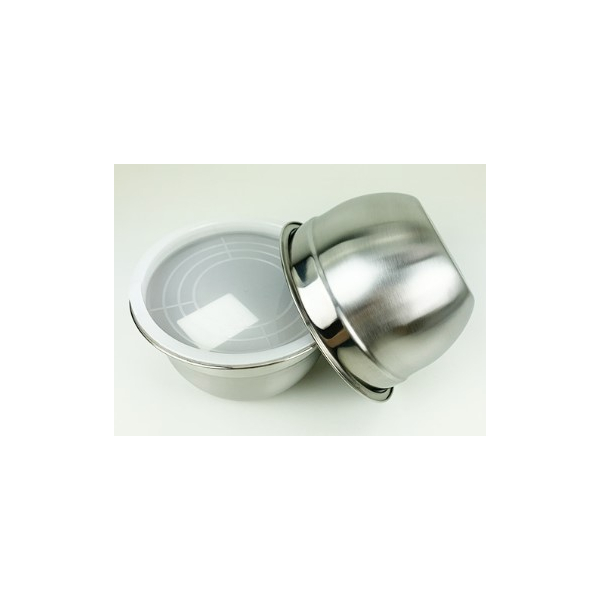 stainless steel bowl with lid 28cm