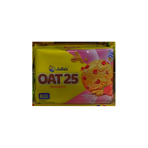 Julies Oat 25 Strawberry 200g (8s)