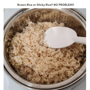 ACook by Buffalo BOILSTEAM Stainless Steel Inner Pot Mini Rice Cooker 2L (4-5 Cups)