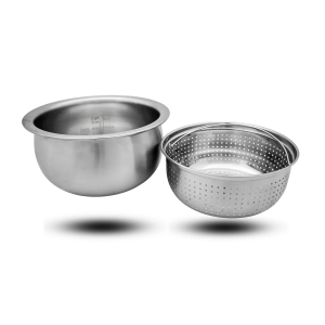 Buffalo BOILSTEAM Stainless Steel 3L Rice Cooker (5 cups)