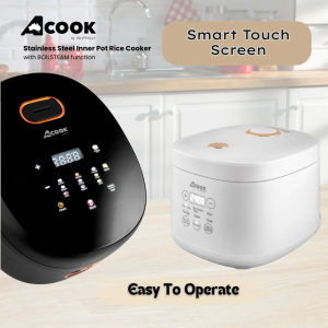 ACook by Buffalo BOILSTEAM Stainless Steel Inner Pot Rice Cooker 5L (10 Cups)