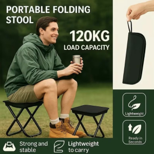 Lightweight Folding Camping Stool &ndash; Aluminum Alloy P...