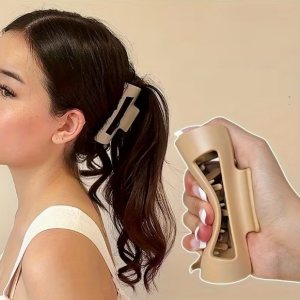 2-Pack Ergonomic Shark Hair Clips &ndash; Firm Silicone, S...