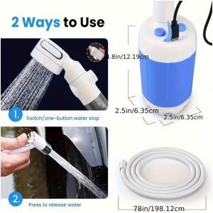 Portable Camping Shower Kit with 3 Modes