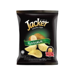 Jacker Potato Chips Natural 60gm 12pcs per bag