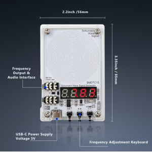 Compact 0.1Hz-100kHz Schumann Resonance Generator | 7.83Hz Pulse Audio Device