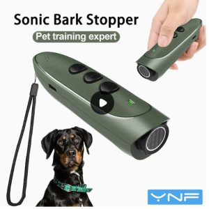 Ultrasonic Dog Trainer with 3 Modes & LED Light, USB-C