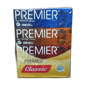 Premier Box Tissues 100s x 4