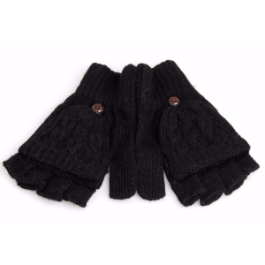 Fingerless Hand Mittens Gloves with Finger Caps Covers Beanies