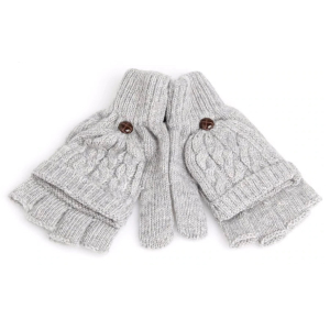 Fingerless Hand Mittens Gloves with Finger Caps Covers Beanies