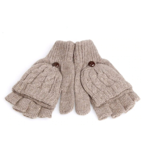 Fingerless Hand Mittens Gloves with Finger Caps Covers Beanies