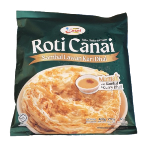Lazat Roti Canai - Sambal & Curry Dhall 4's @ 100g...
