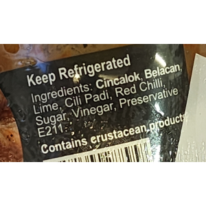 Sambal Belacan Cincalok 180g