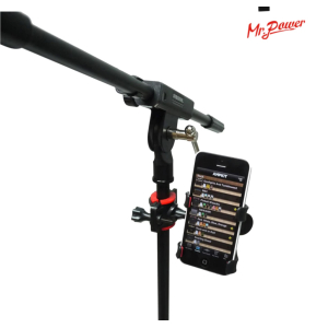 Phone Holder Clip on Microphone Stand or Handle Bars...