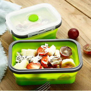 4pc Silicone Foldable Collapsable Food Grade Containers