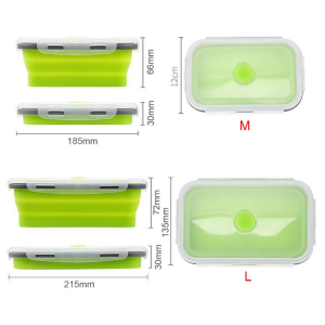 4pc Silicone Foldable Collapsable Food Grade Containers