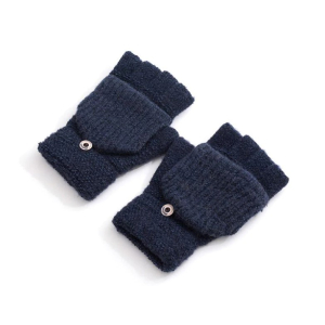 Mens Fingerless Warm Hand Mittens Gloves with Finger B...