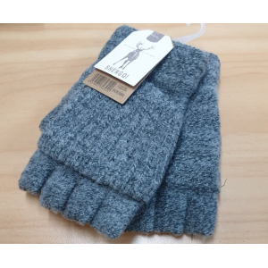 Mens Fingerless Warm Hand Mittens Gloves with Finger Beanie, or for Women