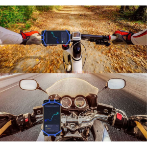 Phone Silicone Holder for Bikes, Scooters, Baby Prams, Poles, Shopping Carts