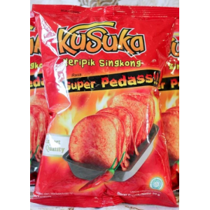 Kusuka Extra Hot Flavour Cassava Chips 50g