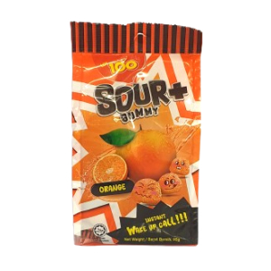 LOT 100 SOUR+ GUMMY ORANGE 95G